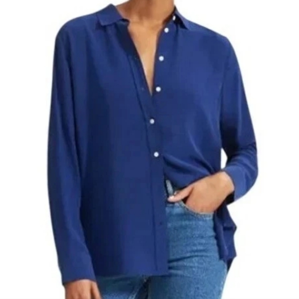 Everlane Clean Silk Button Down‎ Shirt